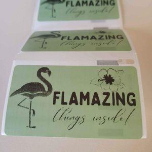 💙100 Flamazing Things- Shipping Labels Thermal Packaging Stickers 2.25"x1.25"💙